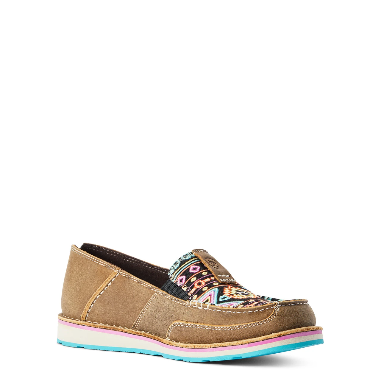 Ariat Womens Brown Bomber & Neon Lights Cruiser 2 Ariat Womens Brown Bomber & Neon Lights Cruiser - Image 2