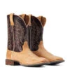 Ariat Mens Desert Tan And Dark Brick Ridin High Wide Square Toe Boots