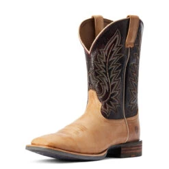 Ariat Mens Desert Tan And Dark Brick Ridin High Wide Square Toe Boots -Moda Mix Shop P2565445 3 60573.1655760390