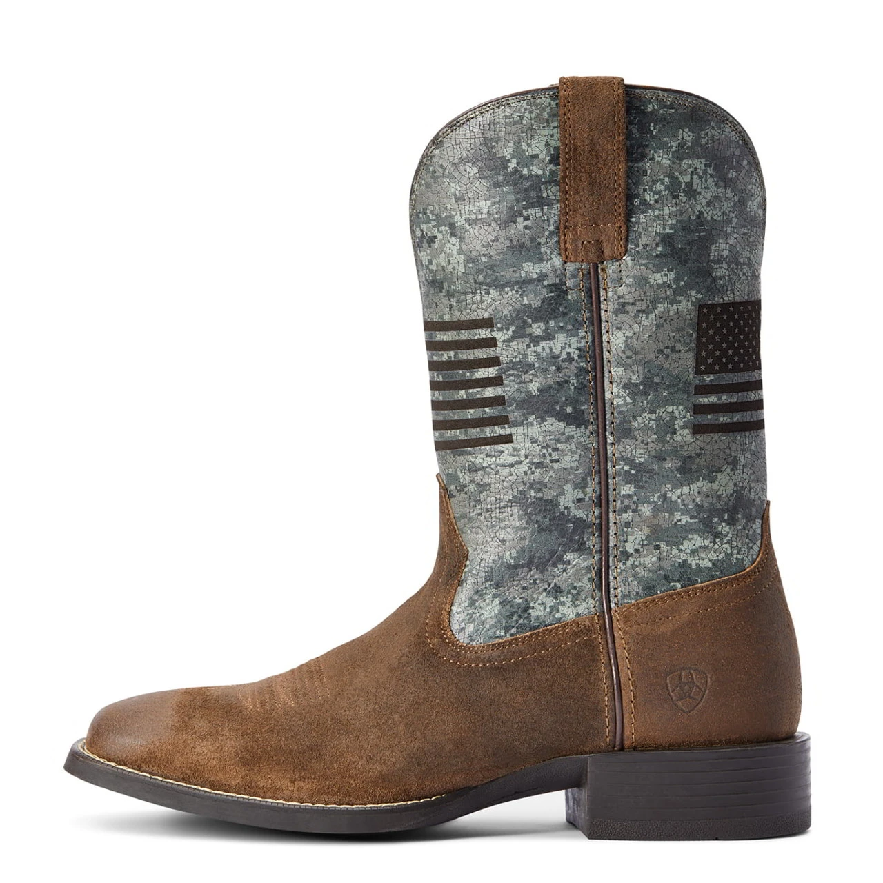 Ariat Mens Digi Green Camo Sport Patriot Square Toe Boots 2 Ariat Mens Digi Green Camo Sport Patriot Square Toe Boots - Image 2