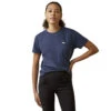Ariat Womens Navy Heather Rebar Cotton Strong Short Sleeve T-Shirt