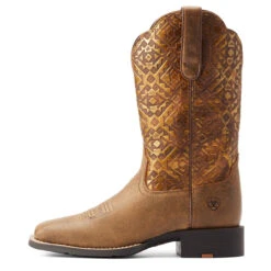 Ariat Womens Copper Blanket Embossed Wide Square Boots -Moda Mix Shop P2672845 4 35707.1673304330