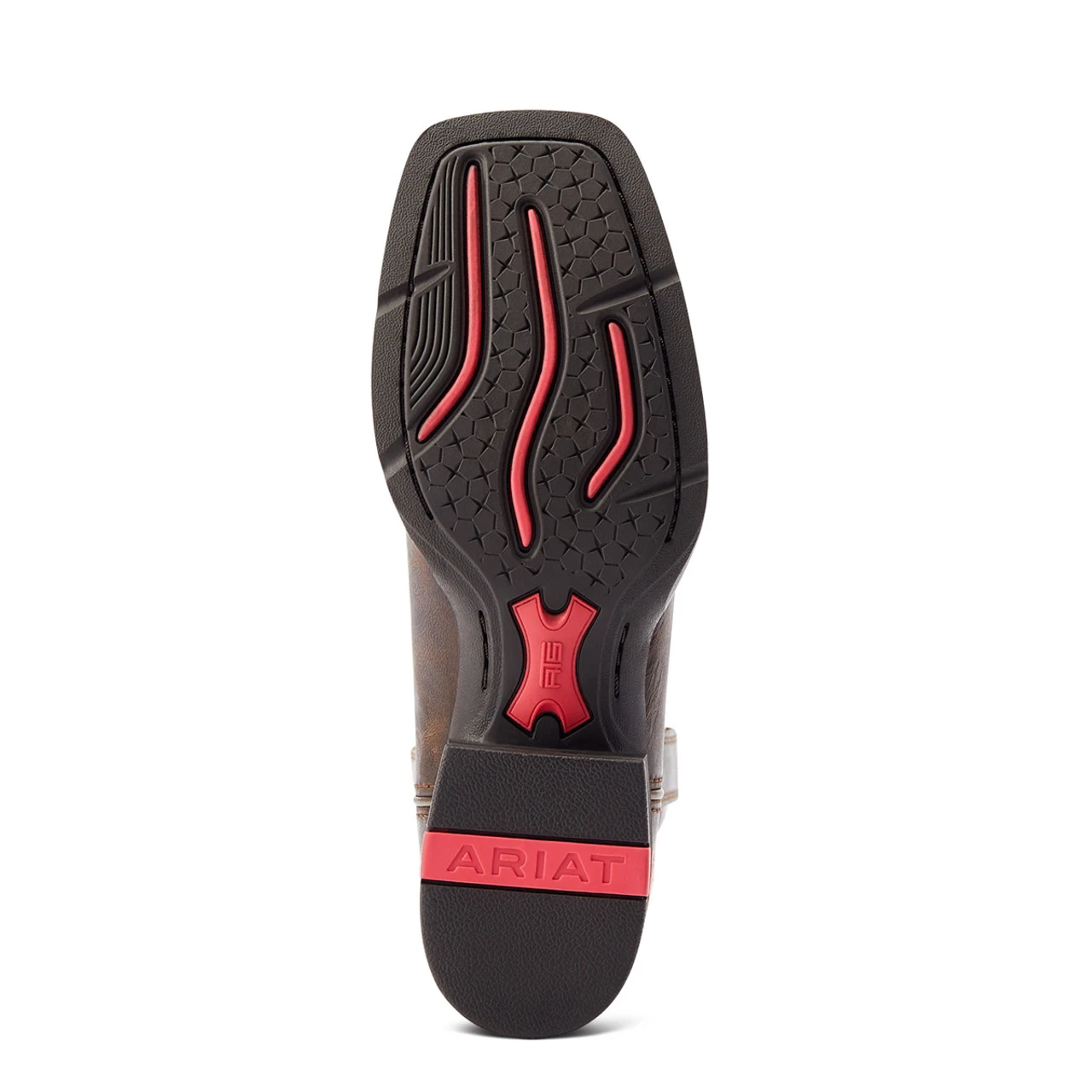 Ariat Womens Worn Mocha & Raspberry Performance Round Up Back Zip Square Toe Boots 7 Ariat Womens Worn Mocha & Raspberry Performance Round Up Back Zip Square Toe Boots - Image 7