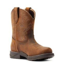 Ariat Womens Glazed Brown Anthem H2O Round Toe Shortie -Moda Mix Shop P2672955 3 95776.1672764582