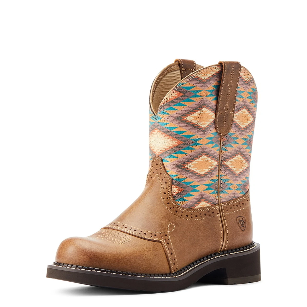 Ariat Womens Coastal Tan Aztec Fatbaby Heritage Farrah Boots 1 Ariat Womens Coastal Tan Aztec Fatbaby Heritage Farrah Boots