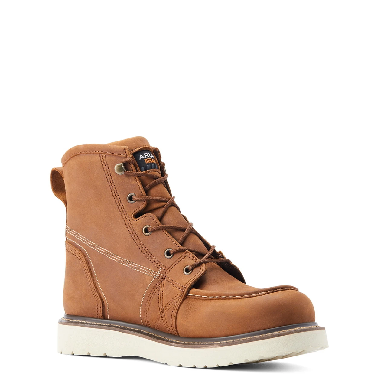 Ariat Mens Aged Honey Rebar Wedge Moc Toe Waterproof Work Boot 3 Ariat Mens Aged Honey Rebar Wedge Moc Toe Waterproof Work Boot - Image 3