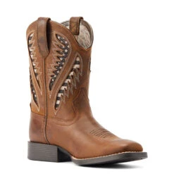 Ariat Boys Distressed Tan Quickdraw VentTEK Wide Square Toe Boots 8 Ariat Boys Distressed Tan Quickdraw VentTEK Wide Square Toe Boots -Moda Mix Shop P2676660 3 39820.1673304495