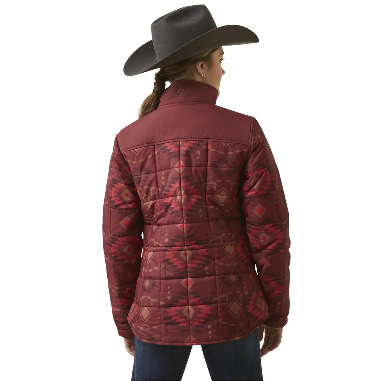 Ariat Womens Burnt Rose Print Crius Insulated Jacket 4 Ariat Womens Burnt Rose Print Crius Insulated Jacket - Image 4