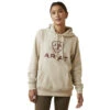 Ariat Womens R.E.A.L. Oatmeal Heather Ombre Shield Hoodie