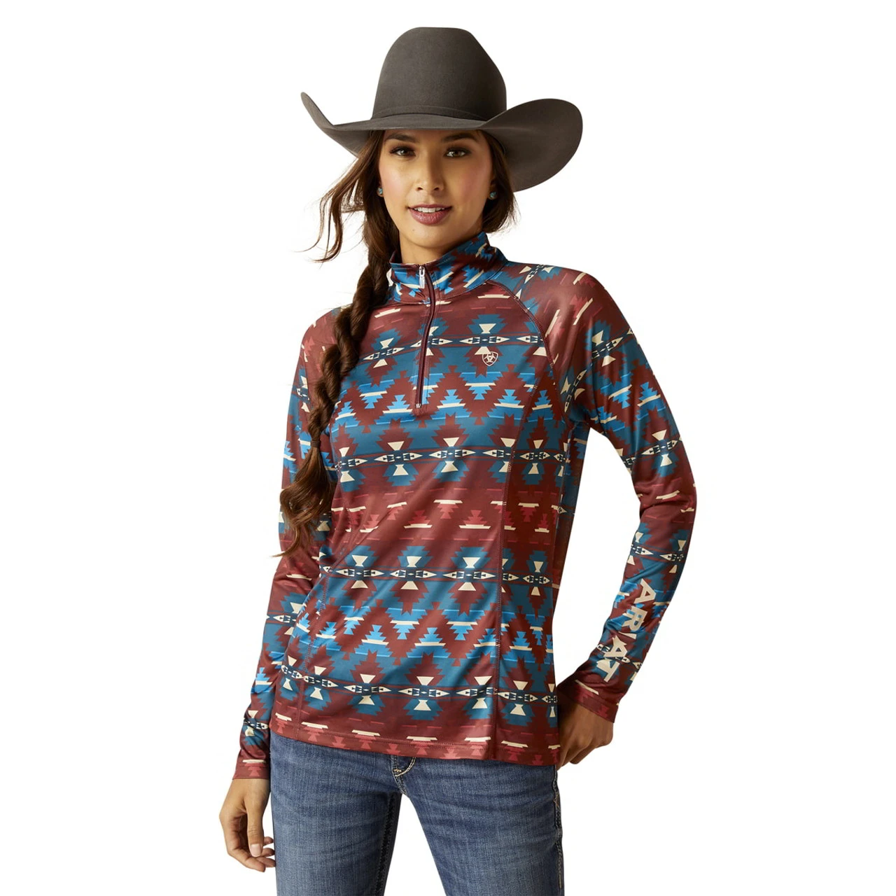 Ariat Womens Baja Laguna 1/4 Zip Top 1 Ariat Womens Baja Laguna 1/4 Zip Top