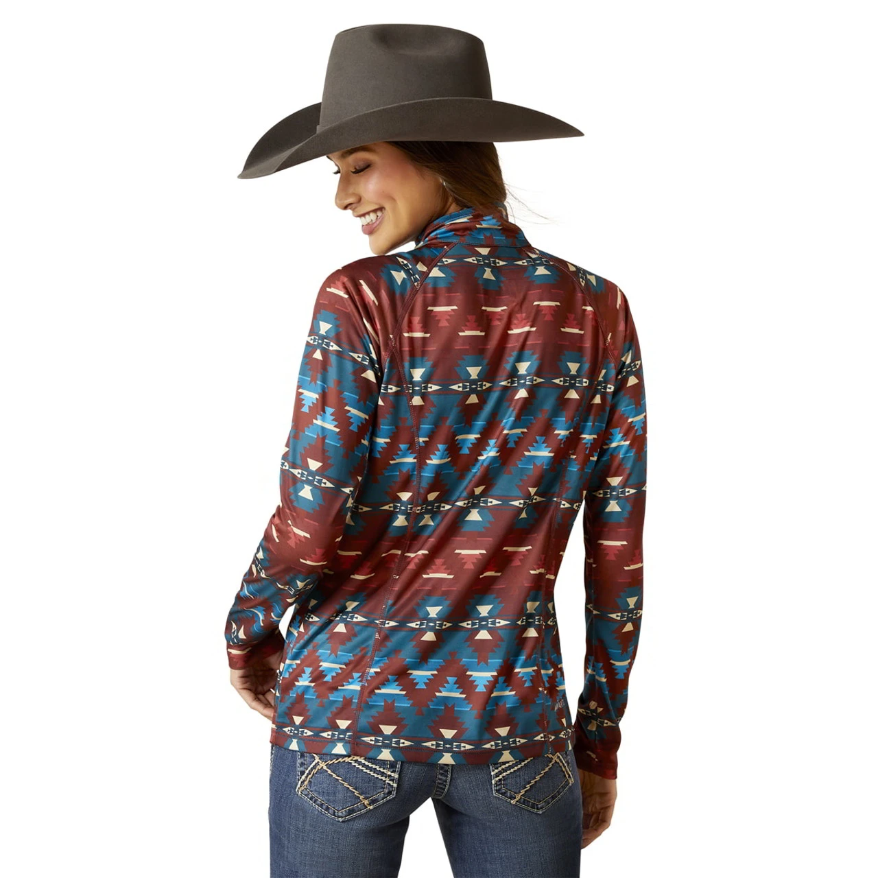 Ariat Womens Baja Laguna 1/4 Zip Top 2 Ariat Womens Baja Laguna 1/4 Zip Top - Image 2
