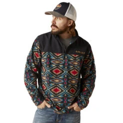 Ariat Mens Biscay Bay Basis 2.0 1/4 Zip Pullover