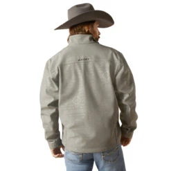 Ariat Mens Jetty Gray Embossed Vernon 2.0 Softshell Jacket -Moda Mix Shop P2770595 5 24446.1692304105