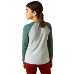 Ariat Girls Arctic Silver Pine Let's Ride Long Sleeve Tee -Moda Mix Shop P2771045 3 20407.1692304392