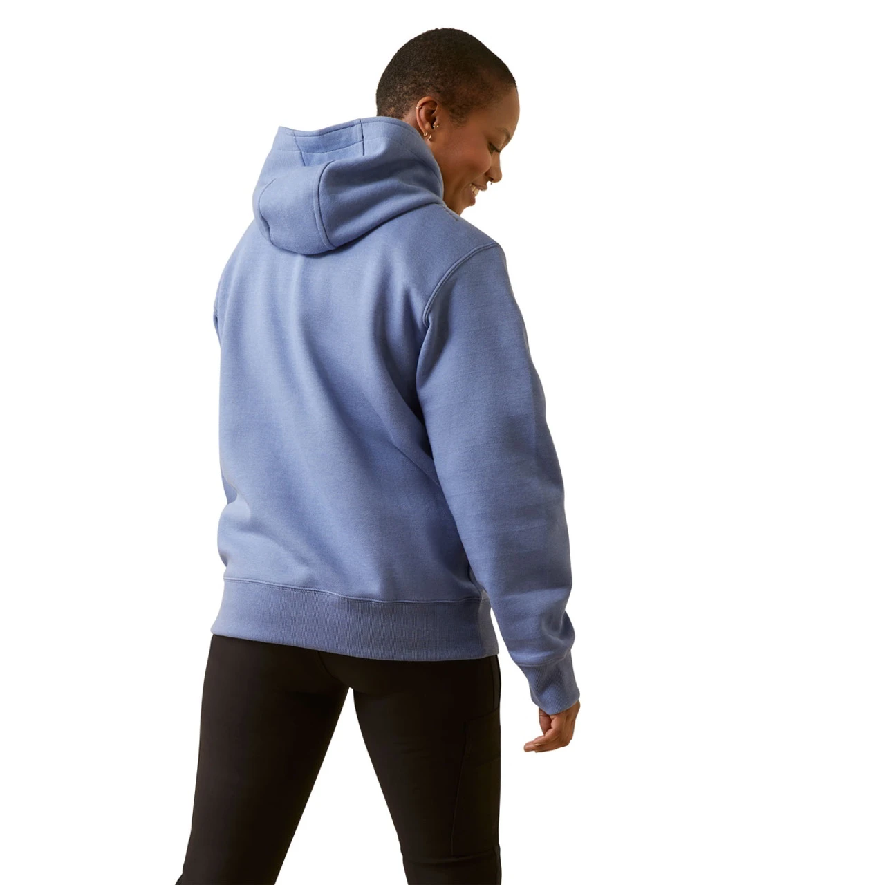 Ariat Womens Colony Blue Heather Rebar Skill Set 1/2 Zip Hoodie 4 Ariat Womens Colony Blue Heather Rebar Skill Set 1/2 Zip Hoodie - Image 4