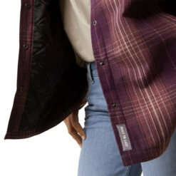 Ariat Womens Rebar Potent Purple Plaid Flannel Shirt Jacket 6 Ariat Womens Rebar Potent Purple Plaid Flannel Shirt Jacket -Moda Mix Shop P2771690 3 59510.1692304211