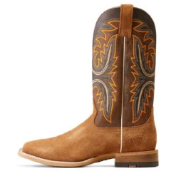 Ariat Mens SuntanRoughout And Rusty Brown Brushrider Wide Square Toe Boots -Moda Mix Shop P2789335 4 87177.1695137958