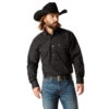 Ariat Men's Black Nixon Print Long Sleeve Western Shirt