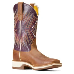 Ariat Womens Toasty Tan & Vino Ridgeback Square Toe Boots -Moda Mix Shop P2797395 3 69030.1692303834