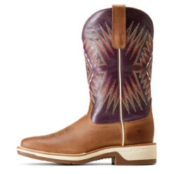 Ariat Womens Toasty Tan & Vino Ridgeback Square Toe Boots -Moda Mix Shop P2797395 4 99311.1692303834
