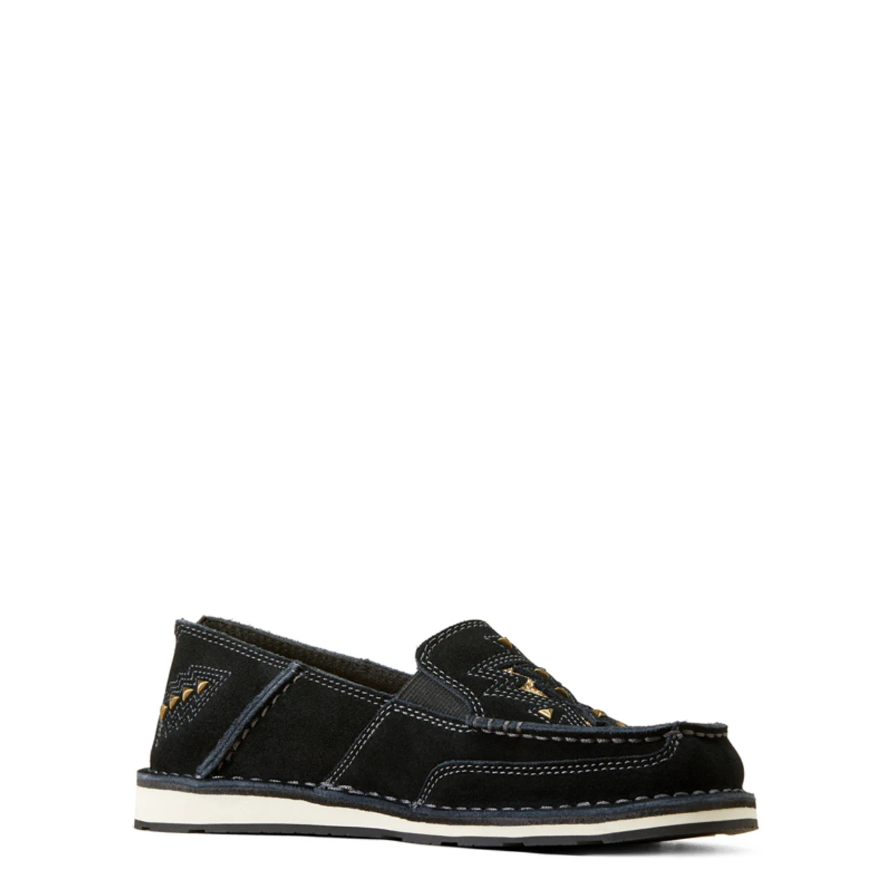 Ariat Women's Black Suede & Gold Cruiser Azteca Slip On Shoes 1 Ariat Women's Black Suede & Gold Cruiser Azteca Slip On Shoes