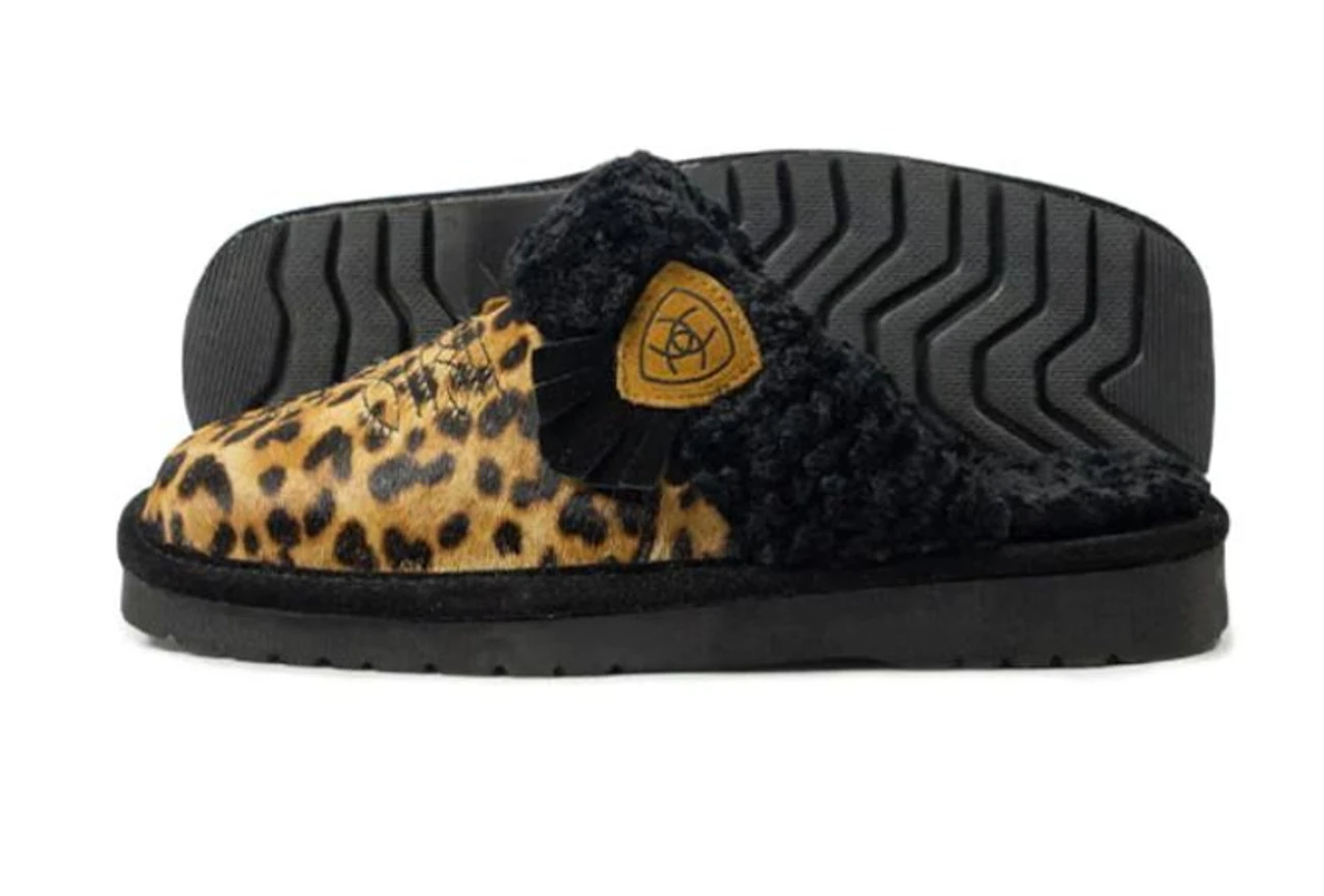 Ariat Ladies Jackie Square Toe Cheetah Slippers 1 Ariat Ladies Jackie Square Toe Cheetah Slippers