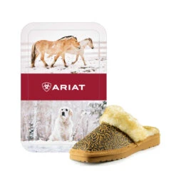 Ariat Womens Jackie Squaretoe Embossed Slipper With Tin