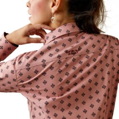 Ariat Womens Red River Geo Print Kirby Stretch Long Sleeve Shirt -Moda Mix Shop P2842430 4 87329.1683573227