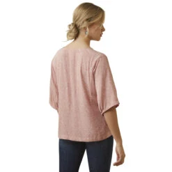 Ariat Womens Island Blush Tooled Print Desert Dreams Top -Moda Mix Shop P2842565 3 62859.1683573378