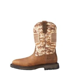 Men's Ariat WorkHog Patriot Work Boot #10023100 -Moda Mix Shop S18 MNS WORK Holt 10023100 side
