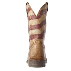 Men's Ariat Distressed Brown And Flag Circuit Proud Boots #10031513 -Moda Mix Shop S20 MNS WEST Couto 10031513 heel